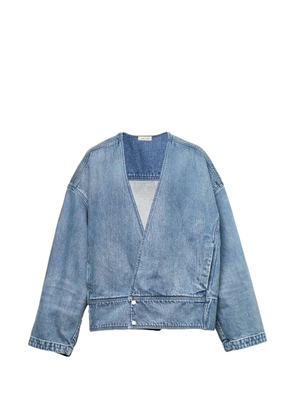Fear Of God lapelless denim jacket - Blue