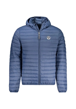North Sails quilted hooded jacket - Blue