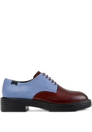 Camper Dean Twins leather two-tone lace-up oxford shoes - Brown
