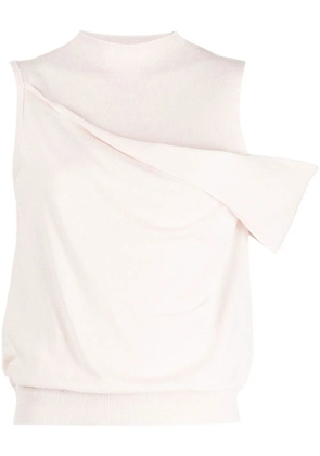 3.1 Phillip Lim fallen-shoulder wool-blend knitted top - Pink