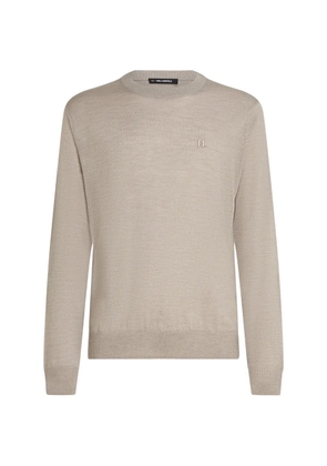 Karl Lagerfeld merino wool sweater - Neutrals