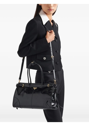 Prada Bonnie large leather handbag - Black