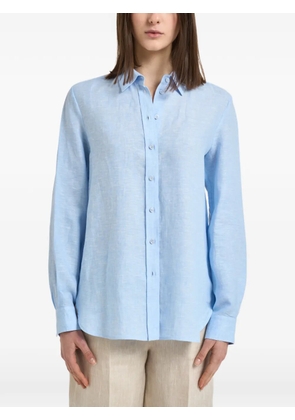 Weekend Max Mara button-down curved-hem shirt - Blue