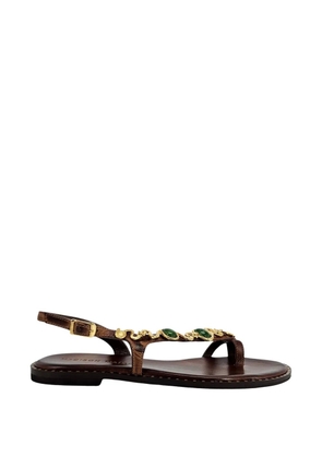 Madison.Maison embellished sandals - Brown