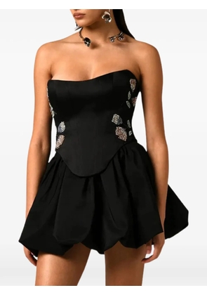 Nafsika Skourti Selma crystal-embellished corset - Black