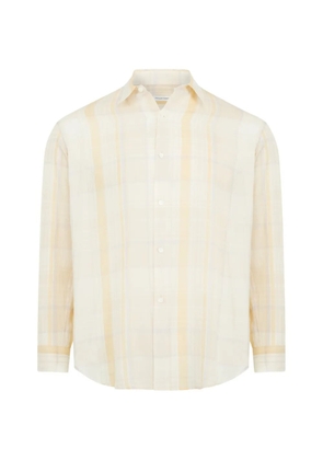 Kaptain Sunshine plaid gauze shirt - Neutrals