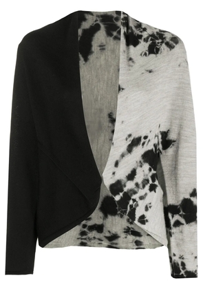 Suzusan tie-dye print cardigan - Black
