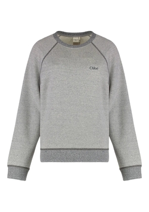 Chloé ribbed crew-neck sweatshirt - Grey