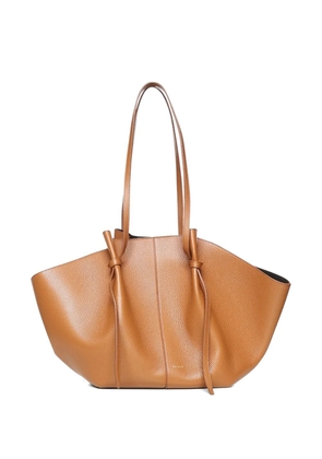 Yuzefi Large Mochi pebble-grain shoulder bag - Brown