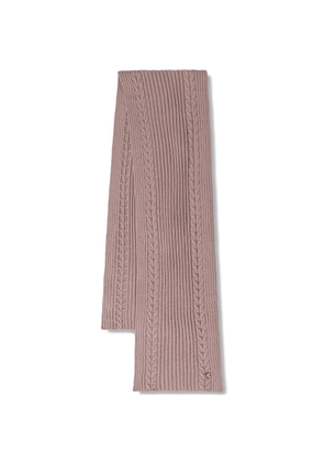 GUESS USA cable-knit ribbed scarf - Pink