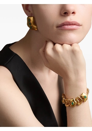 FENOMENA Ciclo emerald-embellished bracelets - Gold