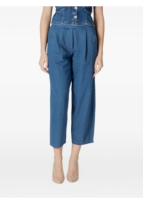 ICHI pleat-detail jeans - Blue