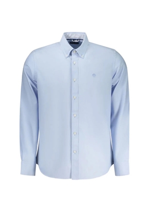 North Sails logo-embroidered long-sleeve shirt - Blue