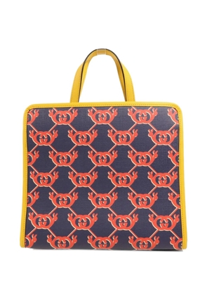 Gucci Pre-Owned monogram-patterned tote bag - Blue