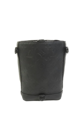 Louis Vuitton Pre-Owned Noe Sling Monogram Shadow leather bucket bag - Black