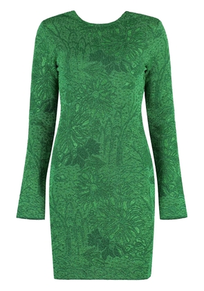 Givenchy floral-jacquard lurex minidress - Green