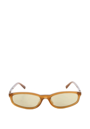 Miu Miu Eyewear Regard logo-plaque sunglasses - Brown