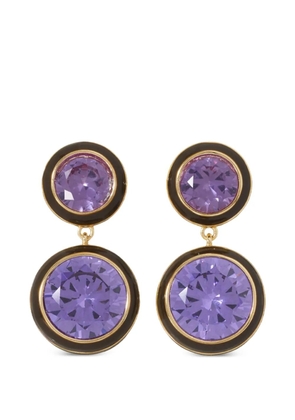 Roxanne Assoulin Cubic double-drop earrings - Purple