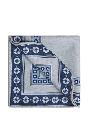 Brunello Cucinelli geometric-print handkerchief - Blue