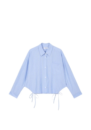 TOMBOY striped tie-detail shirt - Blue