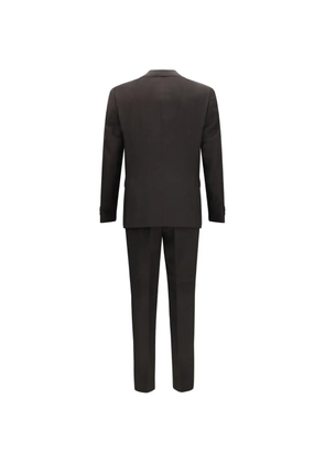 BOSS single-breasted wool suit - Brown
