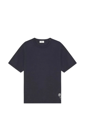 NN07 Jett clover-embroidered T-shirt - Blue