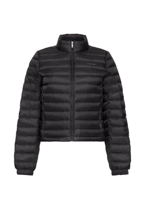 Calvin Klein logo-print puffer jacket - Black