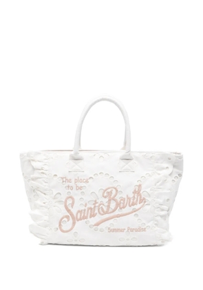 MC2 Saint Barth ruffled tote bag - White