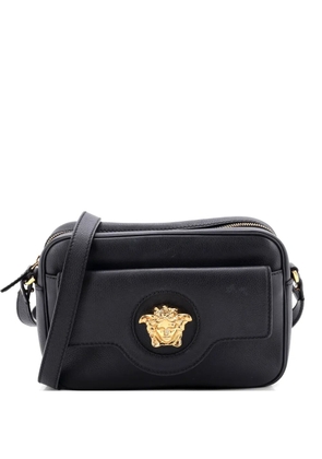 Versace Pre-Owned La Medusa Flap Pocket Camera Bag Leather Small crossbody bag - Black
