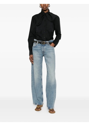 PT Torino pussy-bow button-up shirt - Black