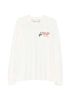 One Of These Days graphic-print long-sleeve sweatshirt - Neutrals