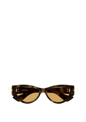 VALENTINO GARAVANI EYEWEAR VLogo cat-eye sunglasses - Brown