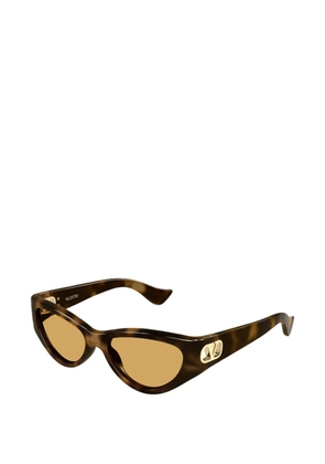 VALENTINO GARAVANI EYEWEAR VLogo cat-eye sunglasses - Brown