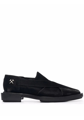 GmbH snakeskin-effect loafers - Black