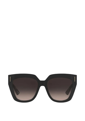 Moschino geometric-frame sunglasses - Black