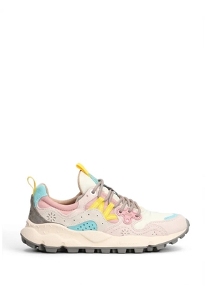 FLOWER MOUNTAIN Yamano 3 panelled sneakers - Neutrals