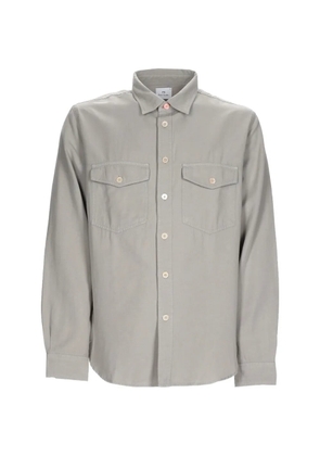PS Paul Smith flap-pocket long-sleeve shirt - Grey