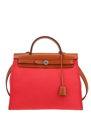 Hermès Pre-Owned 2020 Herbag canvas and leather handbag - Red