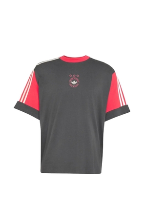 adidas Originals panelled graphic-print T-shirt - Black