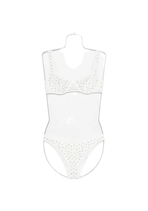 Oséree gem-embellished underwired bikini - White