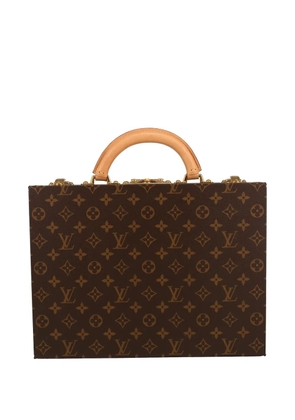 Louis Vuitton Pre-Owned 2022 Monogram Boite à bijoux canvas and leather briefcase - Brown
