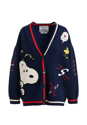Essentiel Antwerp Peanuts™ graphic-print V-neck cardigan - Blue