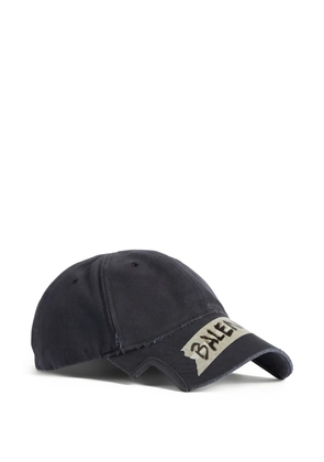 Balenciaga logo trim hat - Grey