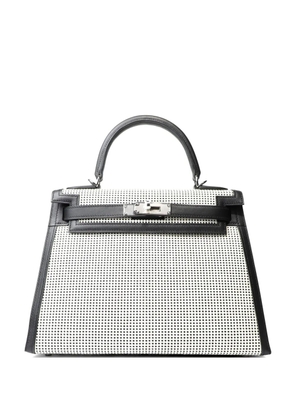 Hermès Pre-Owned 2022 Kelly 28 Sellier Quadrille handbag - Neutrals