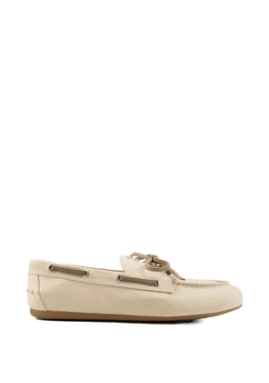 Miu Miu logo-embossed loafers - Neutrals