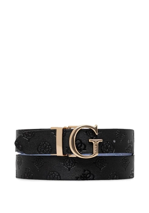 GUESS USA James logo-embossed reversible belt - Black
