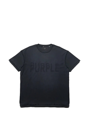 Purple Brand layered-effect logo-print T-shirt - Black