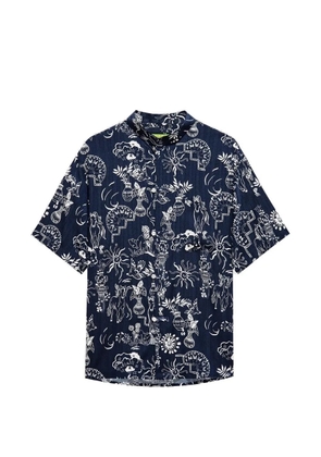 Shanghai Tang Tang short-sleeved shirt - Blue