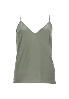 Rick Owens Lilies asymmetric-seam V-neck top - Grey