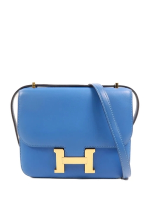 Hermès Pre-Owned Constance leather shoulder bag - Blue